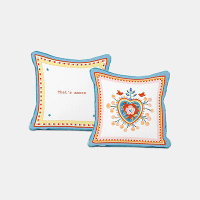 Embroidered Cushion Small - Mamma Mia Amprio Milano