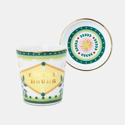 كوب إسبريسو مع غطاء/صحن – ماما ميا عيد الميلاد