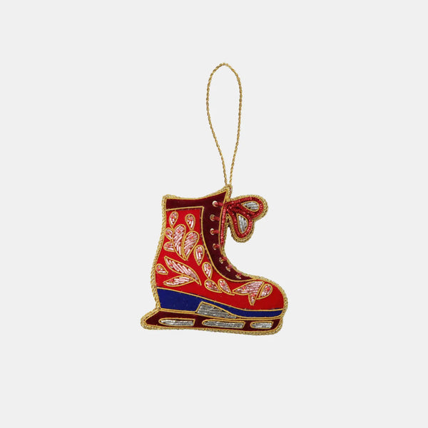 Fabric Hand Embroidery Ornaments Boot – IL Natale del Re – Amprio Milano