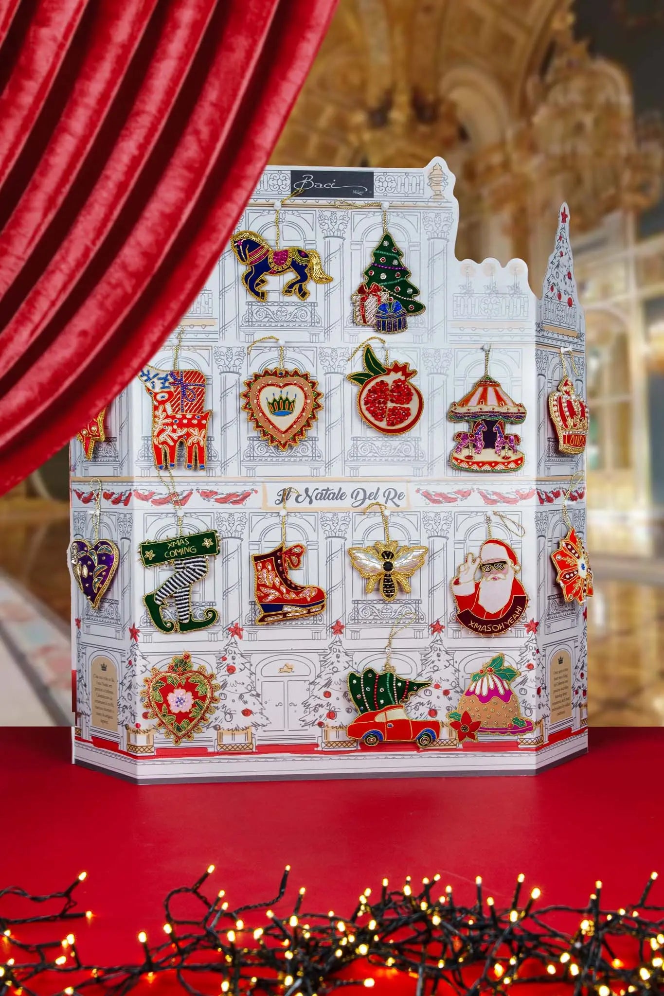 Fabric Hand Embroidery Ornaments Car – IL Natale del Re – Amprio Milano