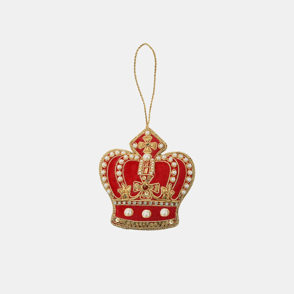 Fabric Hand Embroidery Ornaments Crown – IL Natale del Re – Amprio Milano