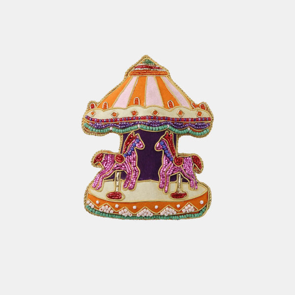 Hand Embroidery Napking Ring Carousel – IL Natale del Re – Amprio Milano
