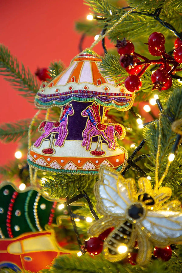 Hand Embroidery Napking Ring Carousel – IL Natale del Re – Amprio Milano