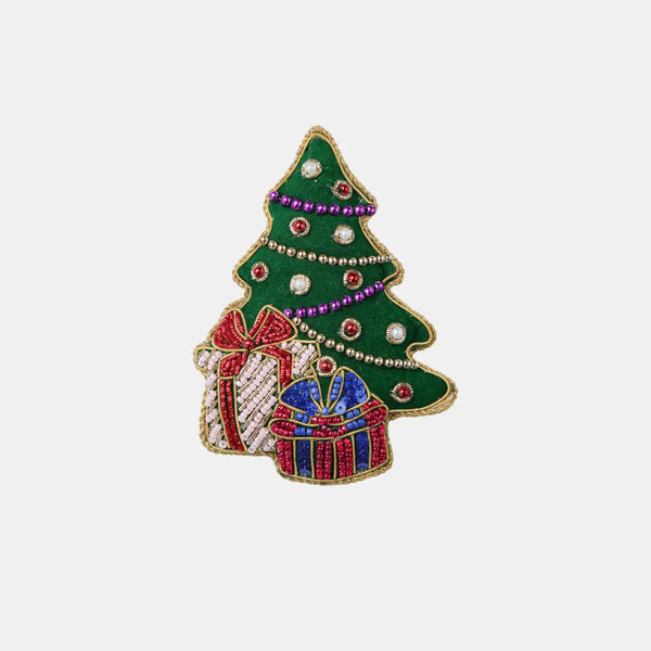 Hand Embroidery Napking Ring Xmas Tree – IL Natale del Re – Amprio Milano