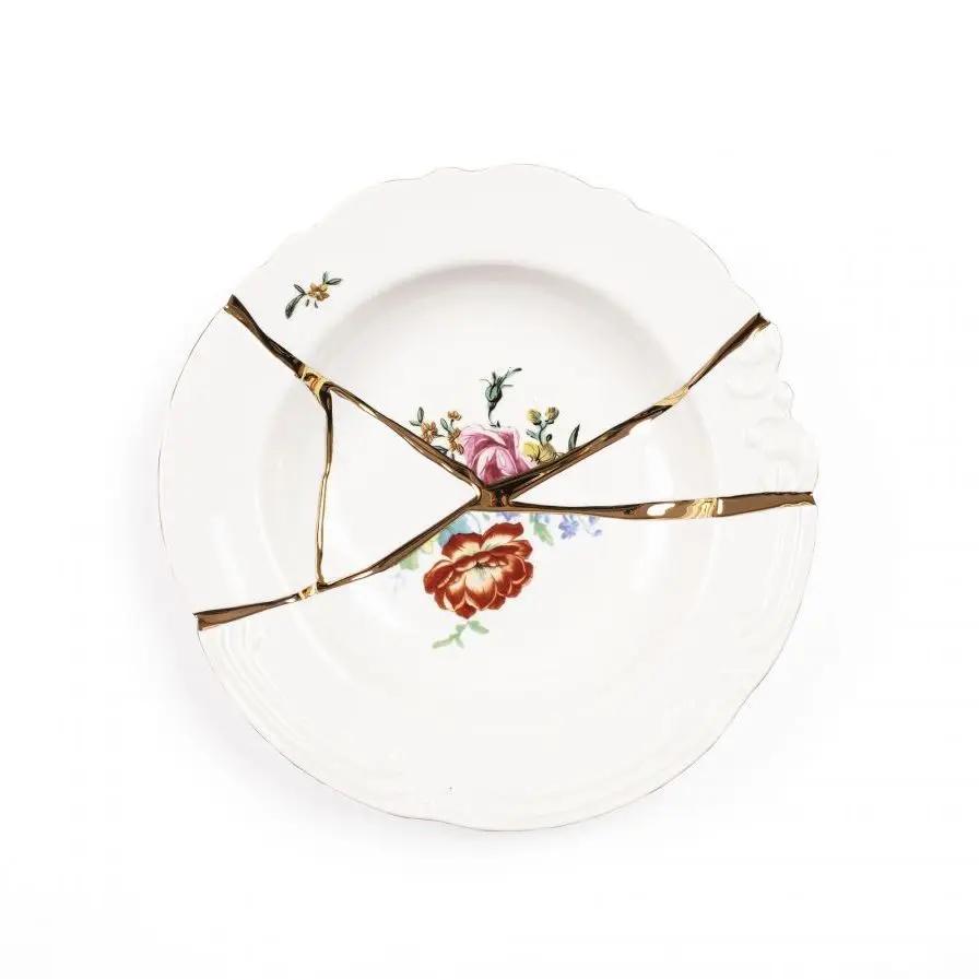 Kintsugi Soup Plate Two Seletti