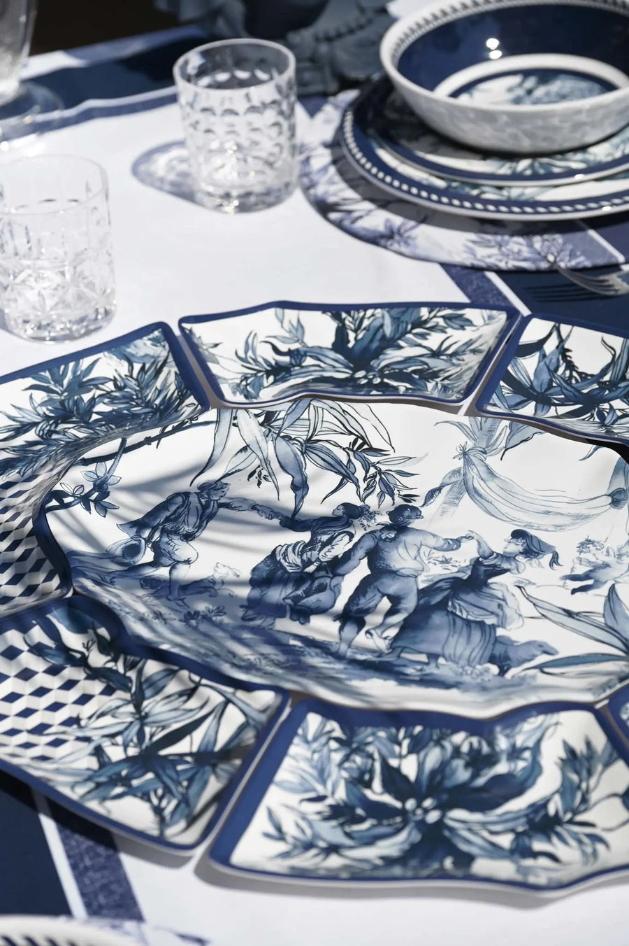 Melamine Appetizer 7 Pieces - Versailles - Amprio Milano