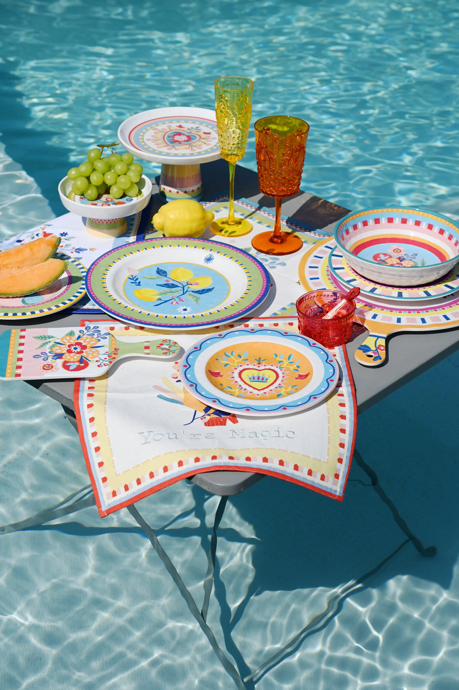 Melamine Dessert Plate - Mamma Mia - Amprio Milano