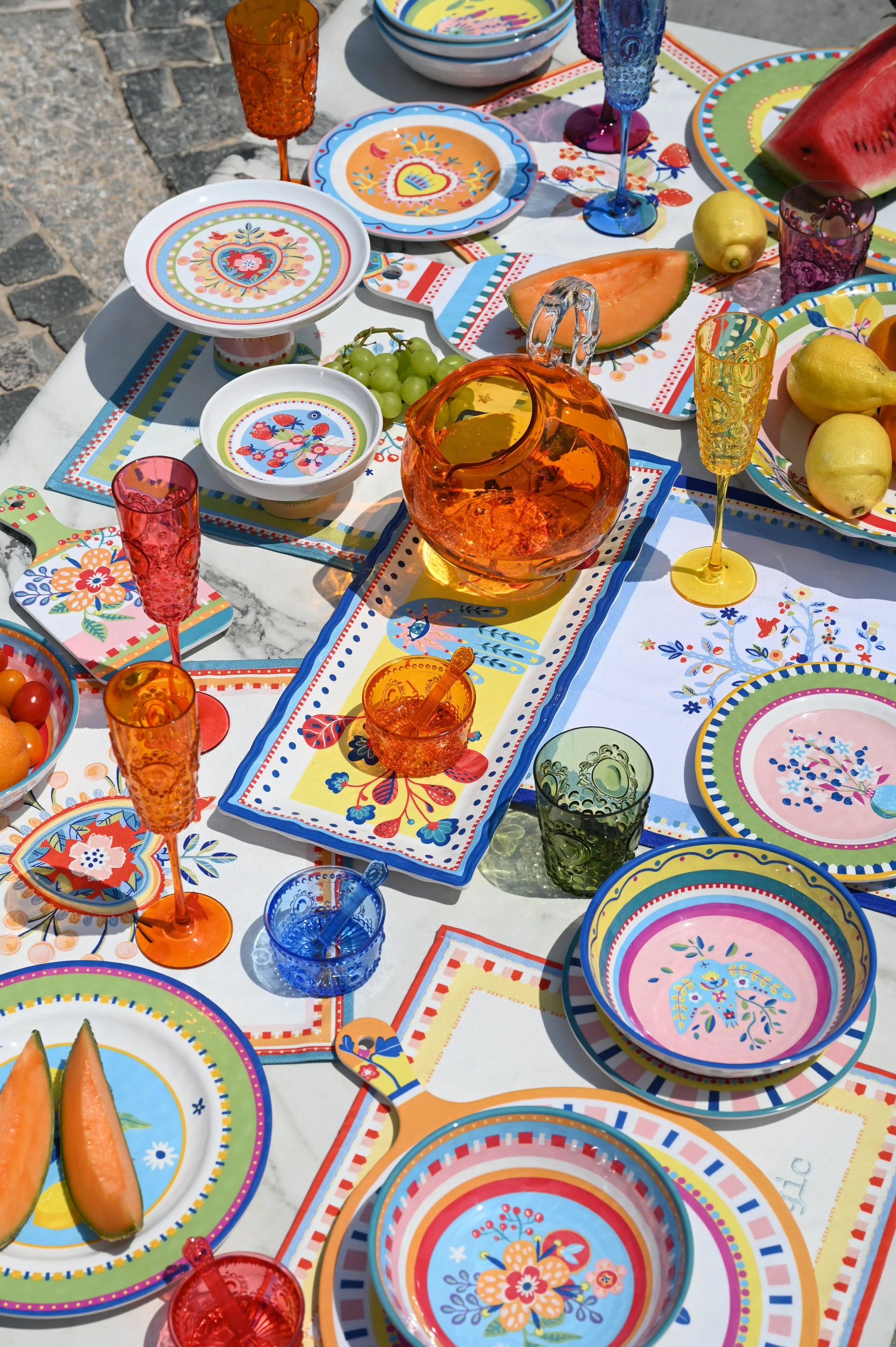 Melamine Dessert Plate - Mamma Mia - Amprio Milano