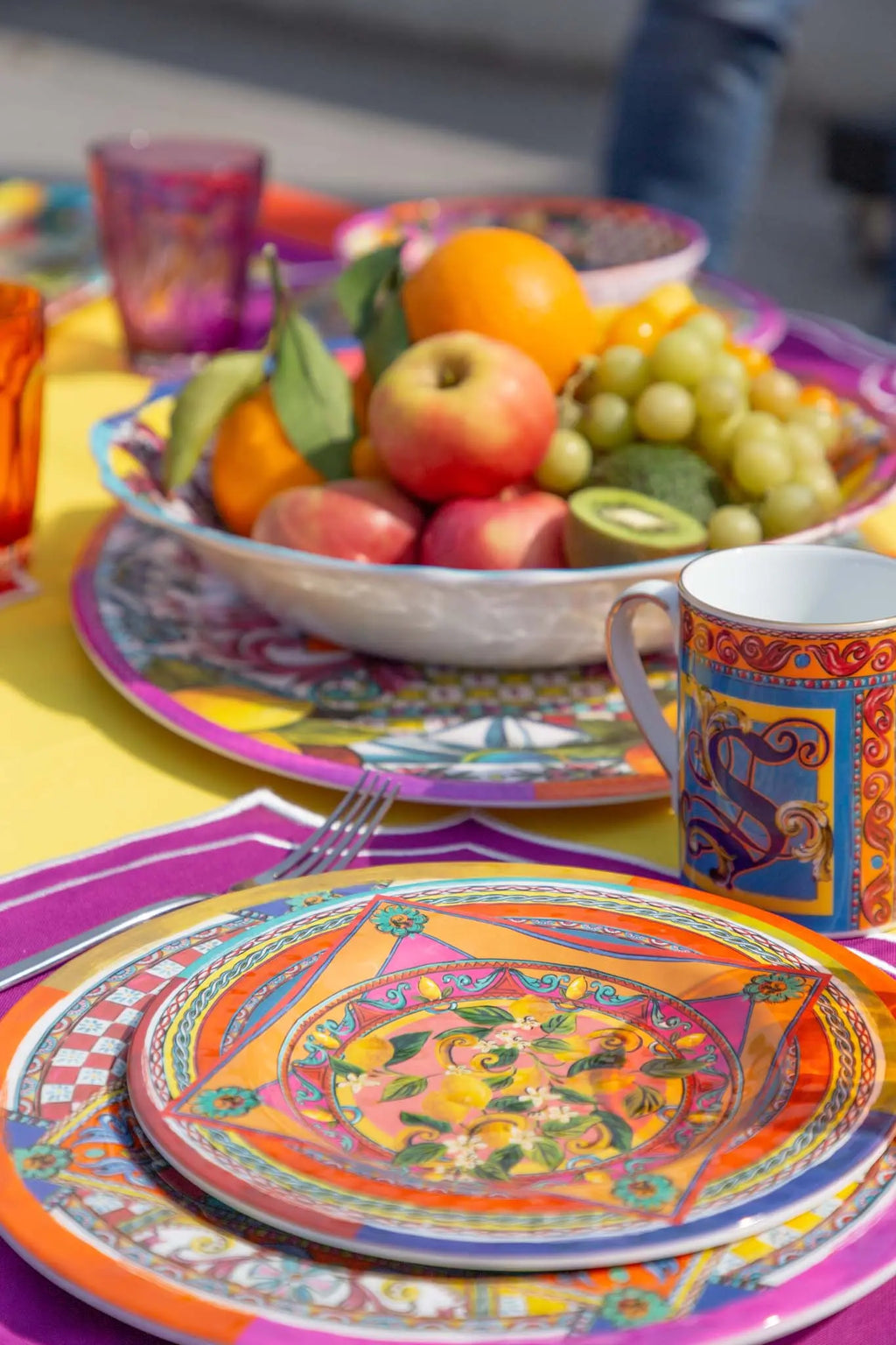 Melamine Dessert Plate – Ortigia – Amprio Milano