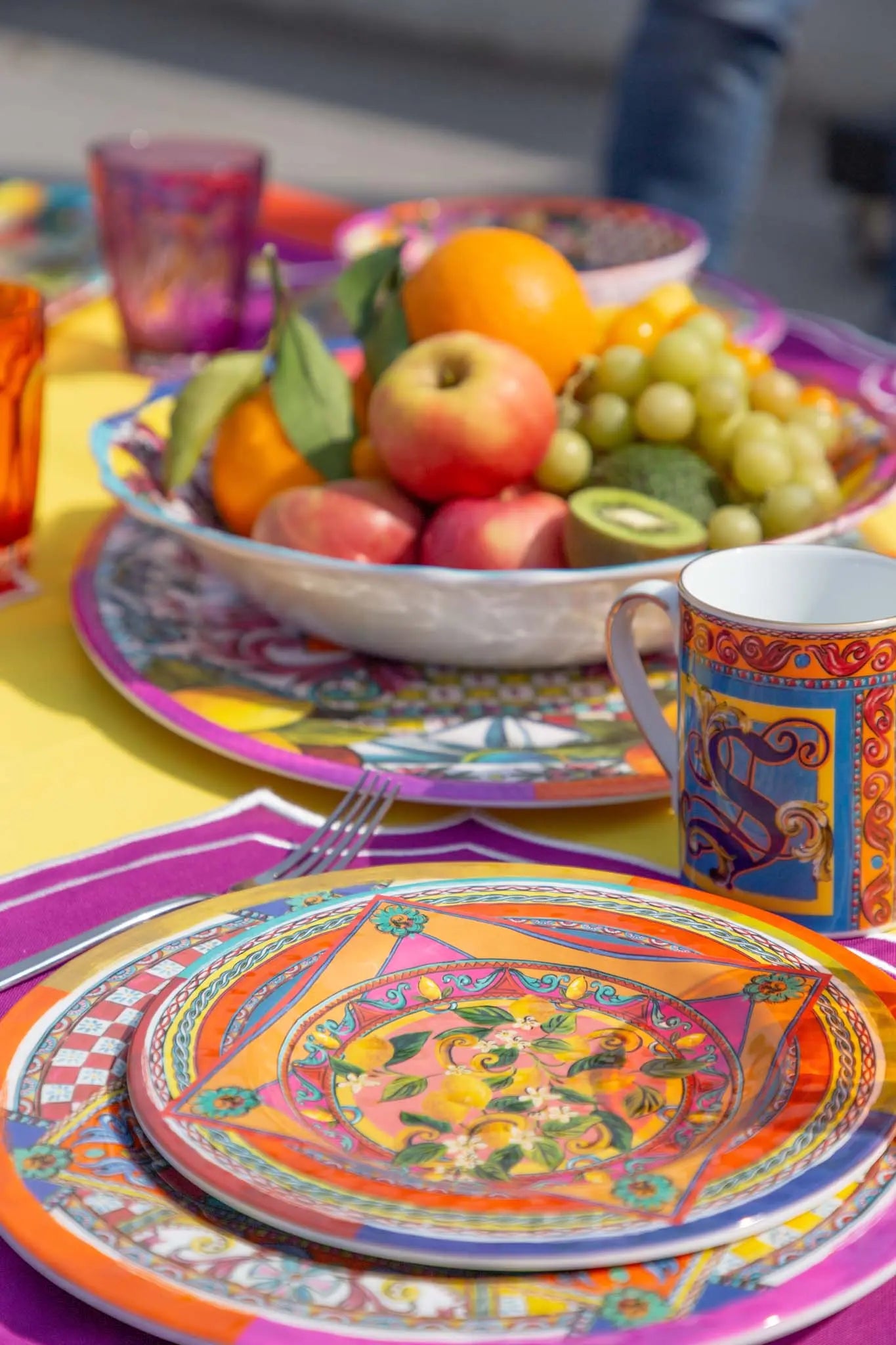Melamine Dessert Plate – Ortigia – Amprio Milano