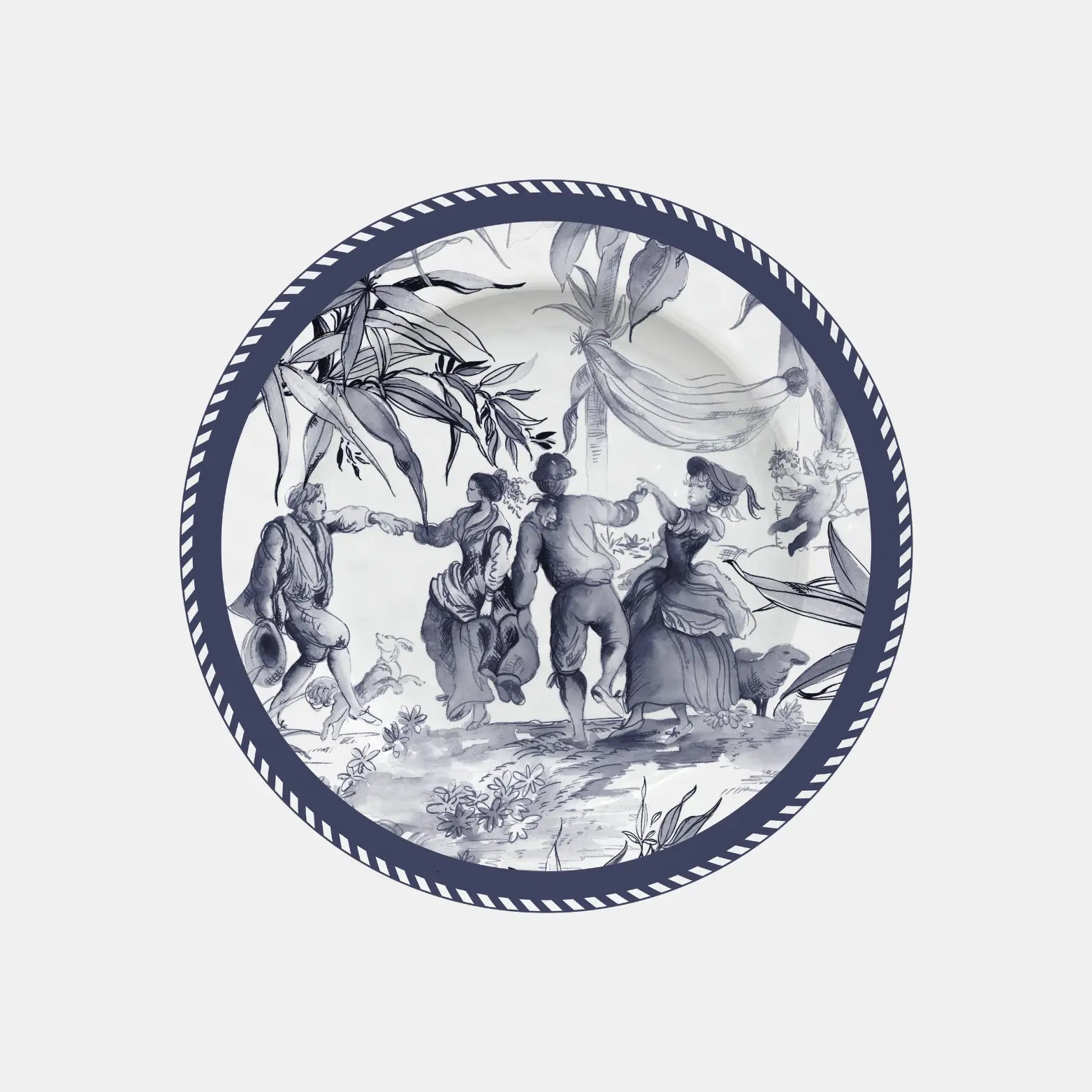 Melamine Dinner Plate - Versailles - Amprio Milano