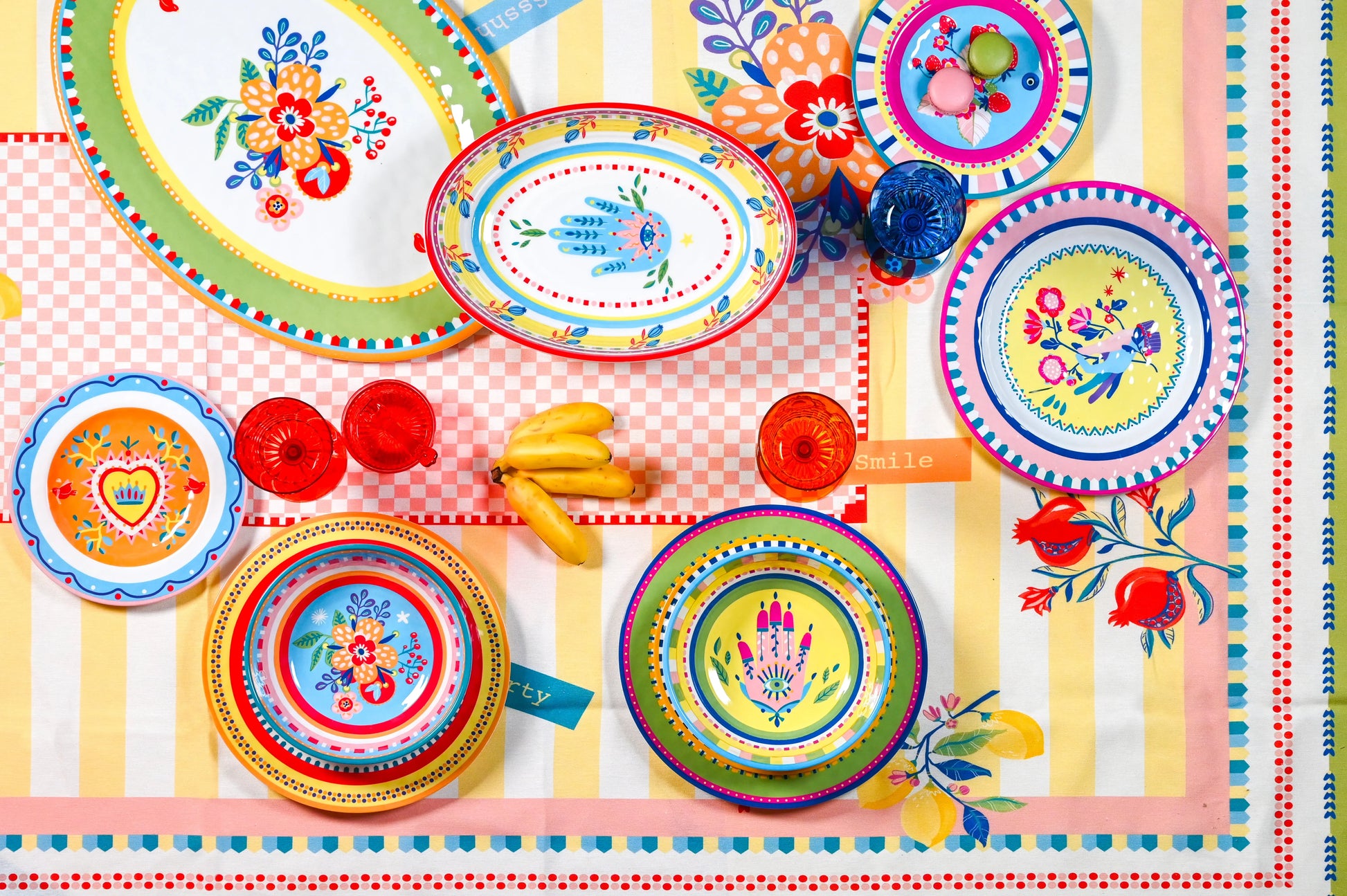 Melamine Serving Plate Oval - Mamma Mia - Amprio Milano