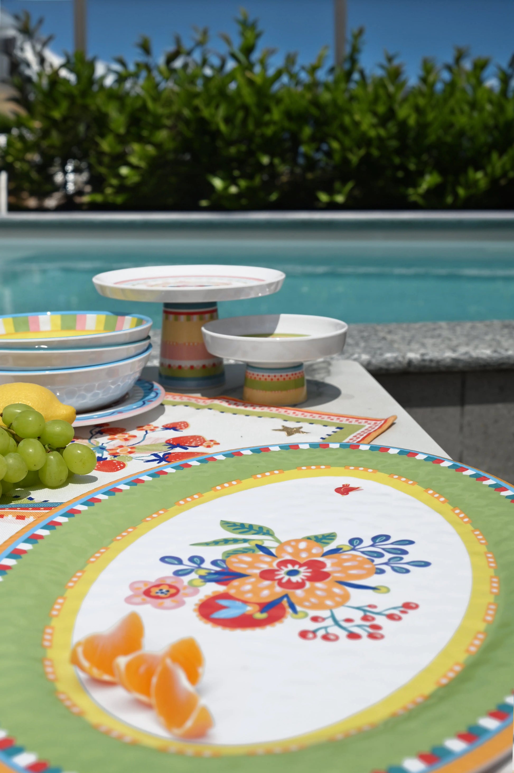 Melamine Serving Plate Oval - Mamma Mia - Amprio Milano