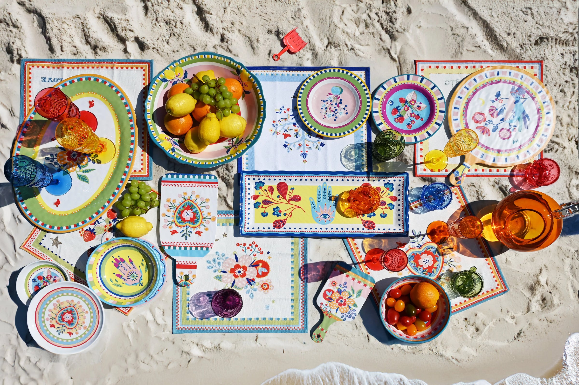 Melamine Serving Plate Oval - Mamma Mia - Amprio Milano