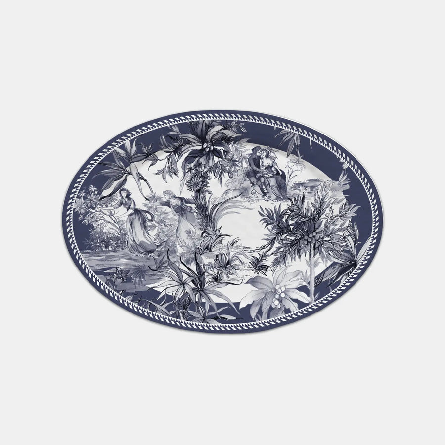 Melamine Serving Plate Oval - Versailles - Amprio Milano