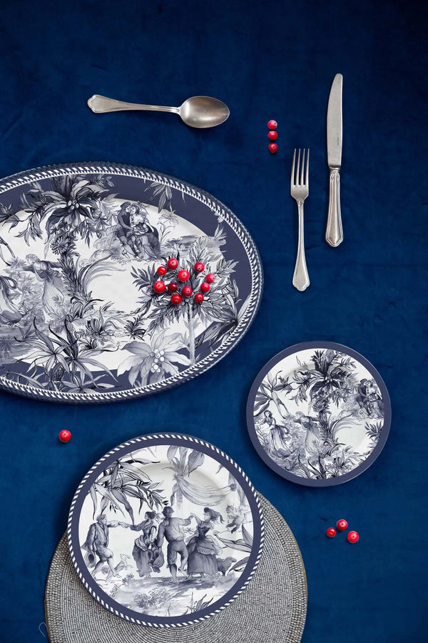 Melamine Serving Plate Oval - Versailles - Amprio Milano