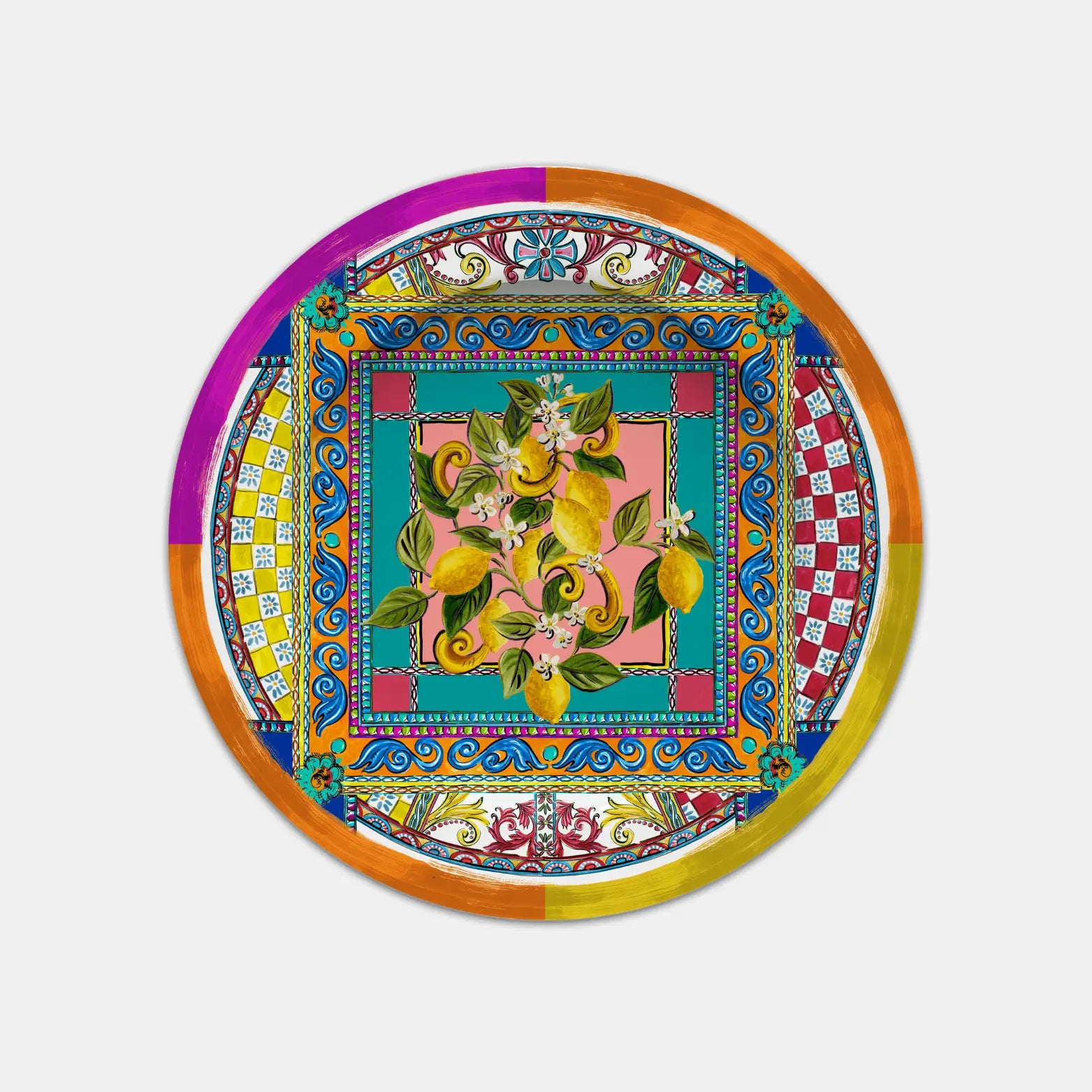 Melmine Dinner Plate – Ortigia - Amprio Milano