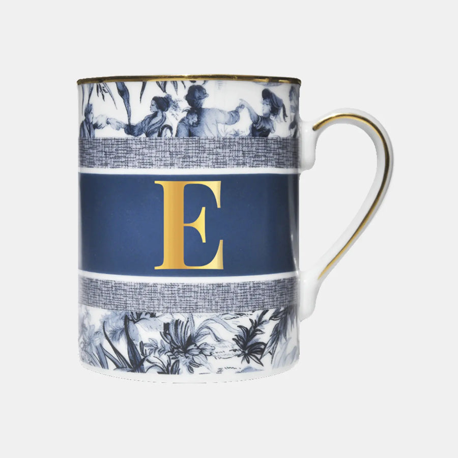 Mug Letter E – Alphabet – Amprio Milano