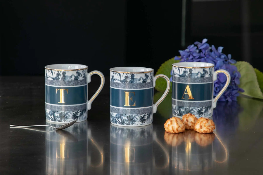 Mug Letter E – Alphabet – Amprio Milano