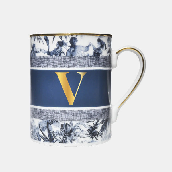Mug Letter V – Alphabet – Amprio Milano