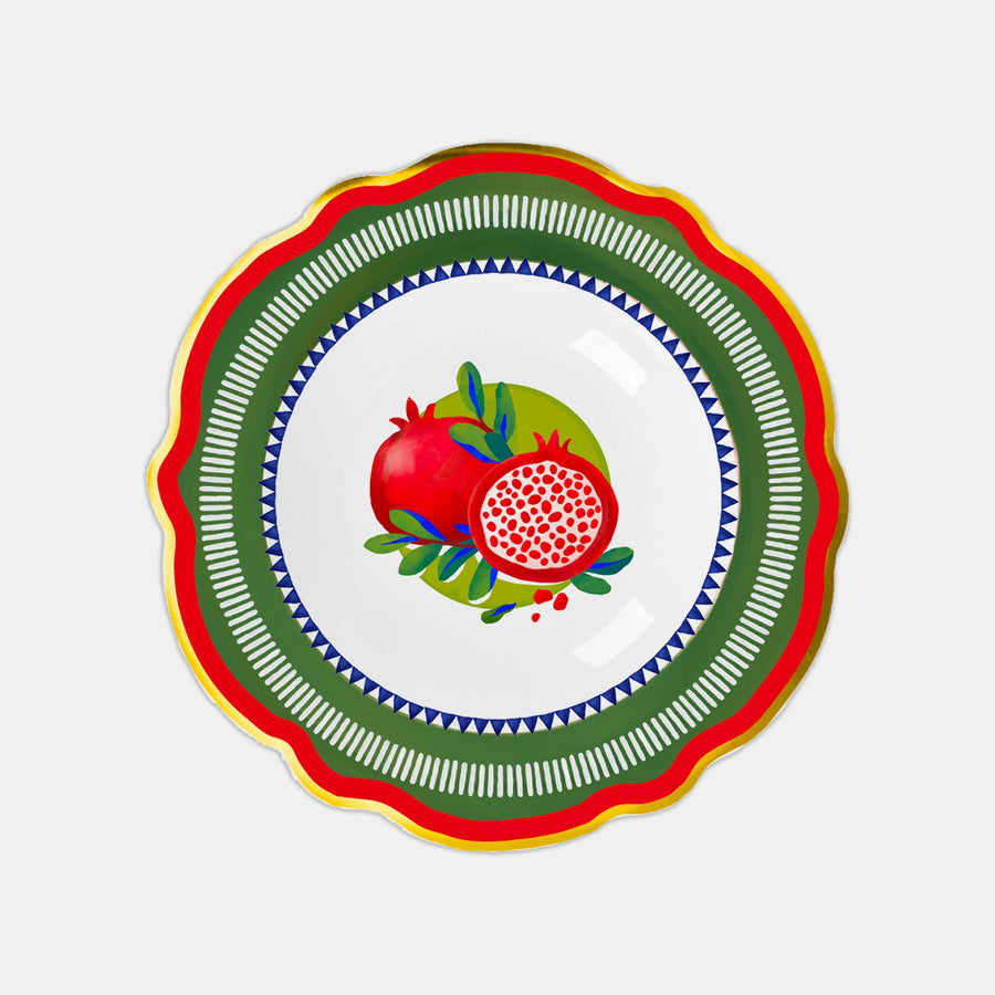 Soup Plate Pomegranate - Dolce Vita