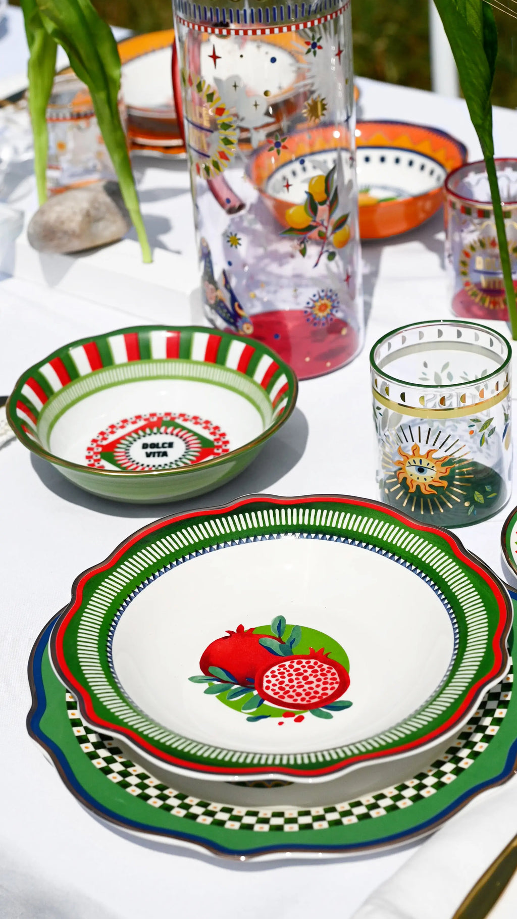 Soup Plate Pomegranate - Dolce Vita