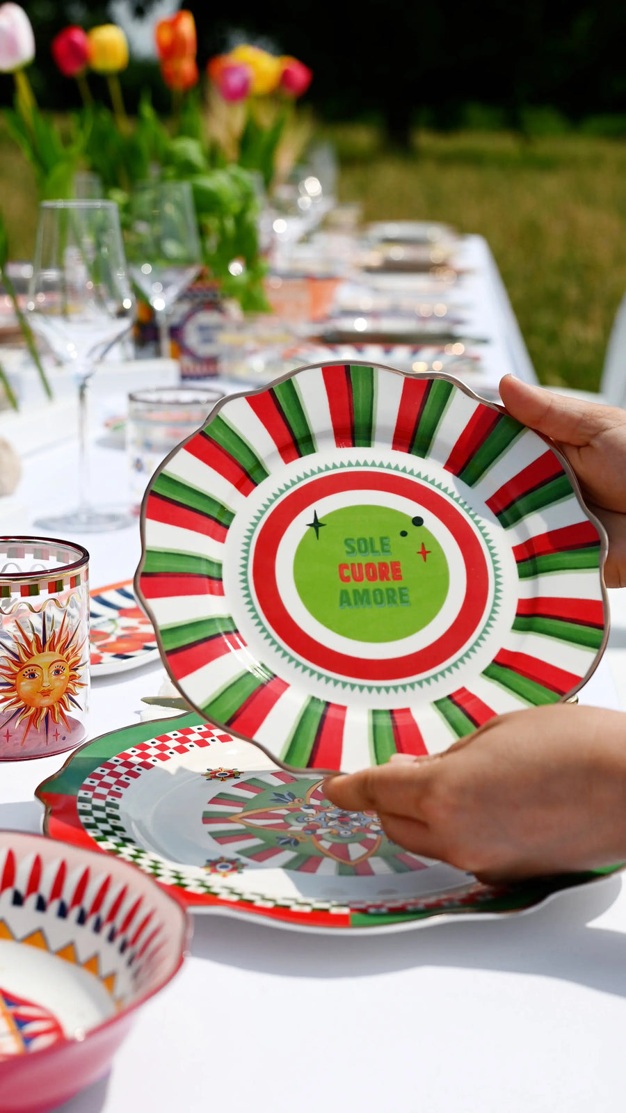 Dessert Plate Sole Cuore Amore - Dolce Vita