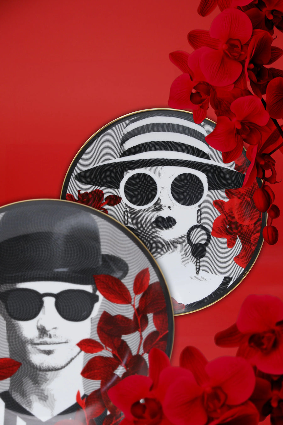 Plate Mrs. White / Mr. Black - Gli inseparabili - Amprio Milano