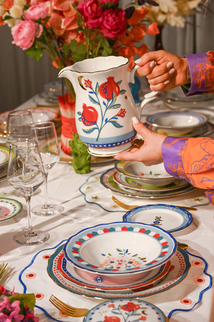 Porcelain Pitcher - Mamma Mia - Amprio Milano