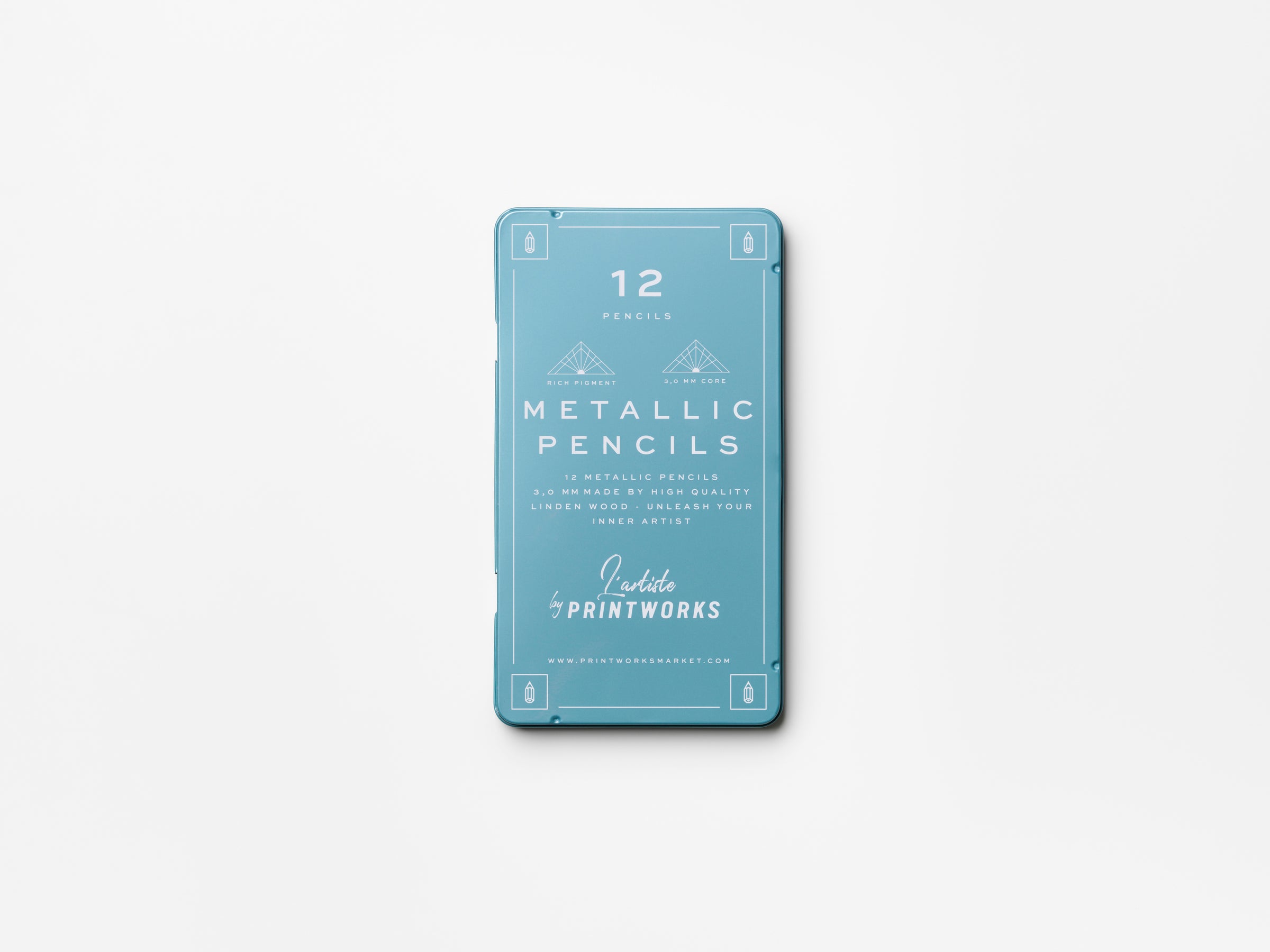 12 Colour pencils - Metallic Amprio Milano