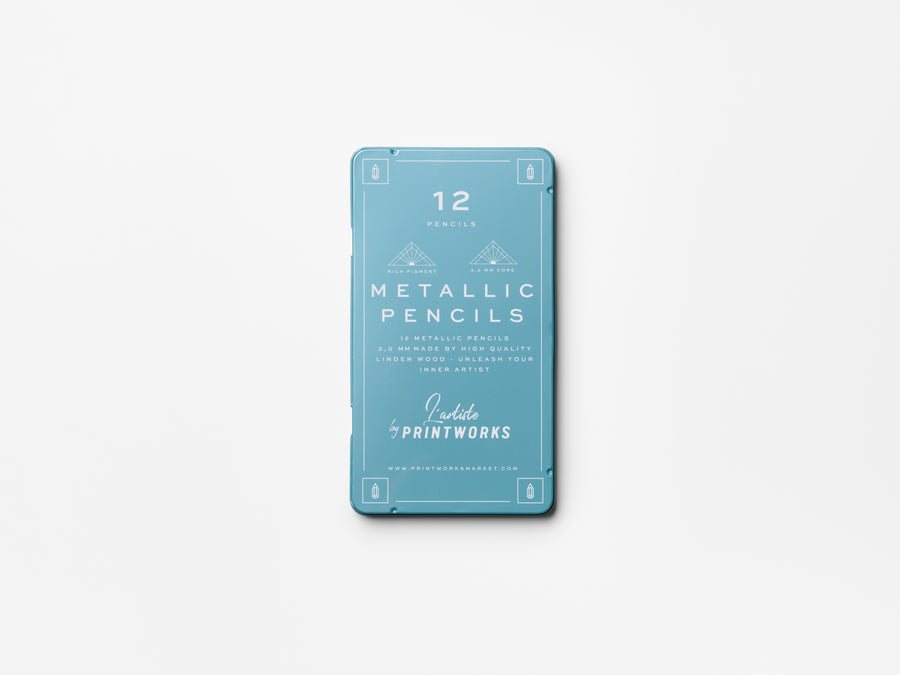 12 Colour pencils - Metallic Amprio Milano