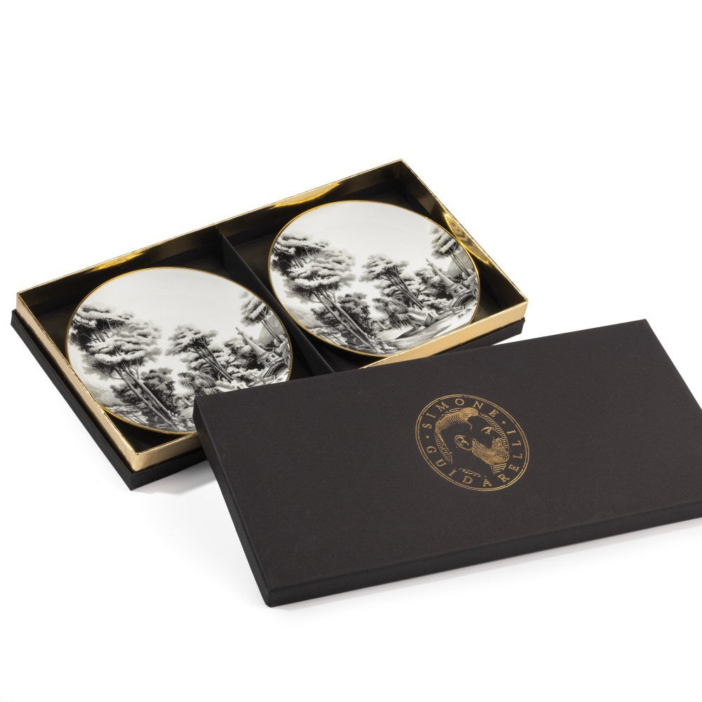 Set of 2 Bread Plate Imperial Garden - Souvenir de Voyage (SG1000047) #1