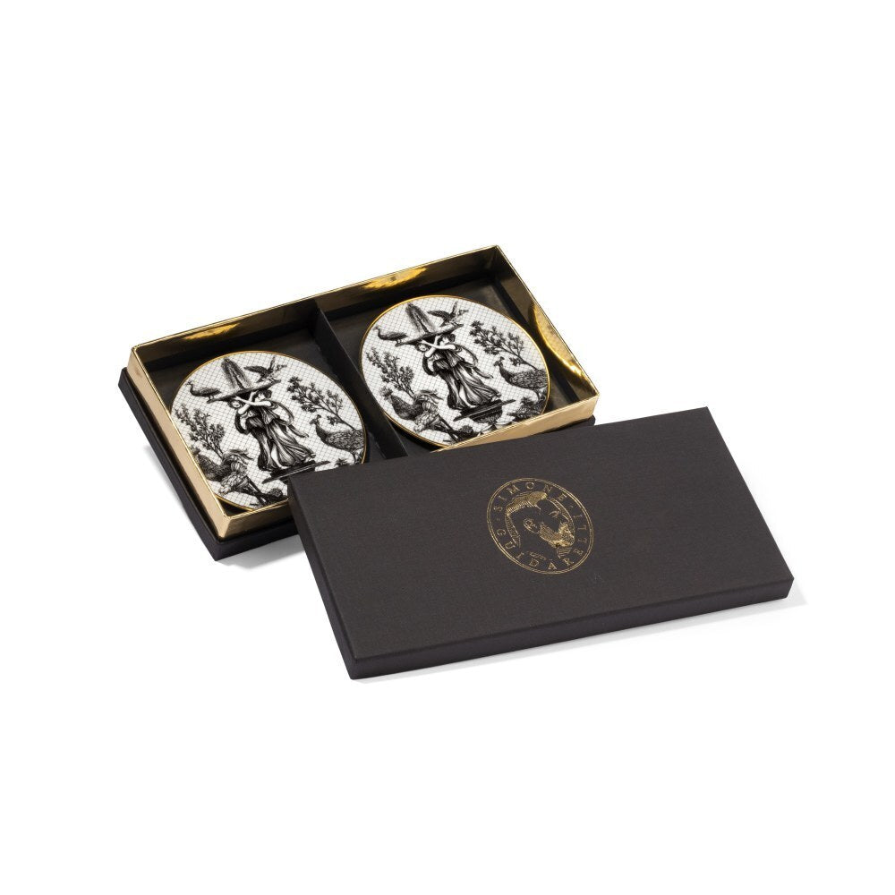 Set of 2 Glass Coaster Garden of Grace - Souvenir de Voyage (SG1000051) #1