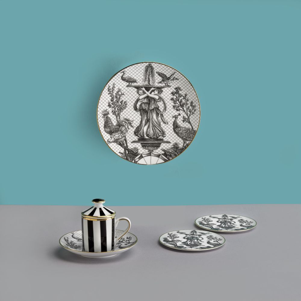 Set of 2 Glass Coaster Garden of Grace - Souvenir de Voyage (SG1000051) #2