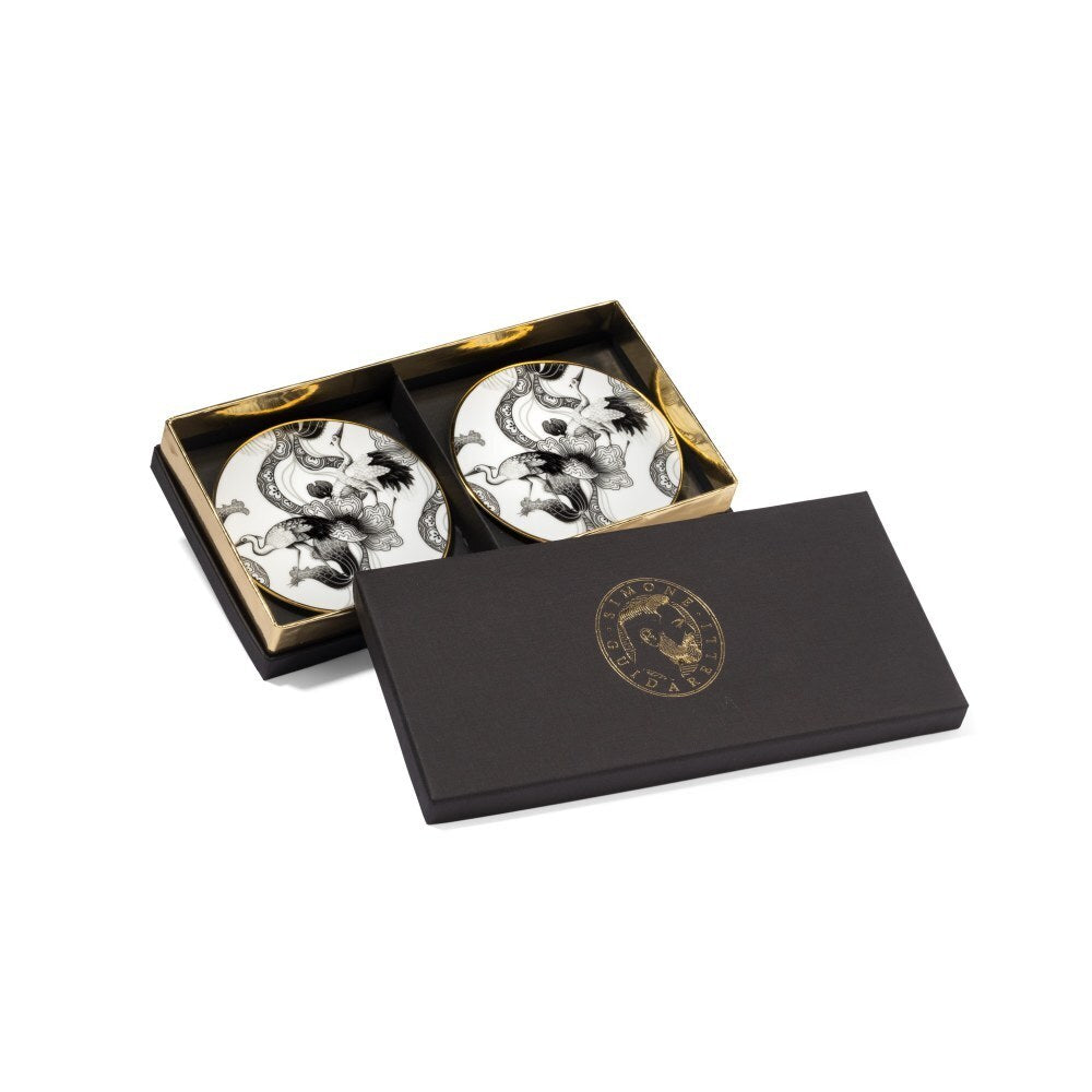 Set of 2 Glass Coaster Wing of Water - Souvenir de Voyage (SG1000056) #1