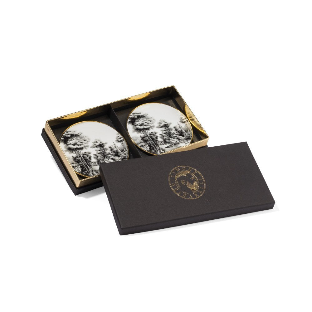 Set of 2 Glass Coaster Imperial Garden - Souvenir de Voyage (SG1000057) #1