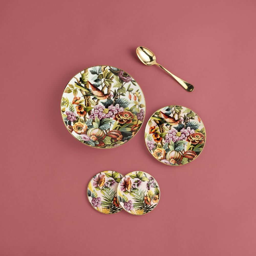 Set of 2 Glass Coaster Rose - Exotic Jungle (SG2000053) #2