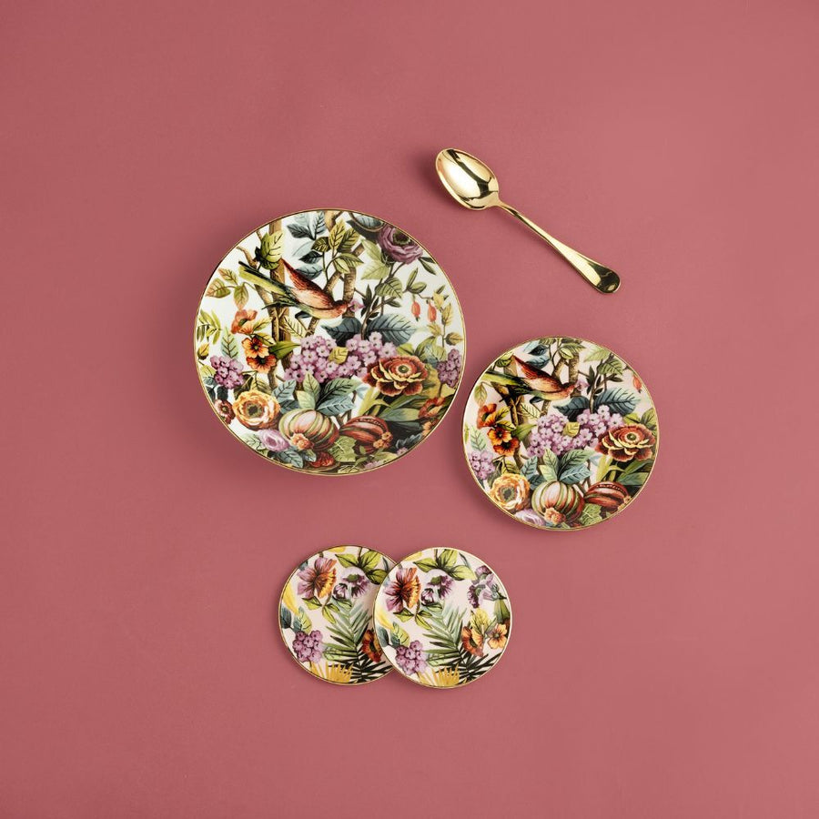 Set of 2 Glass Coaster Rose - Exotic Jungle (SG2000053) #2