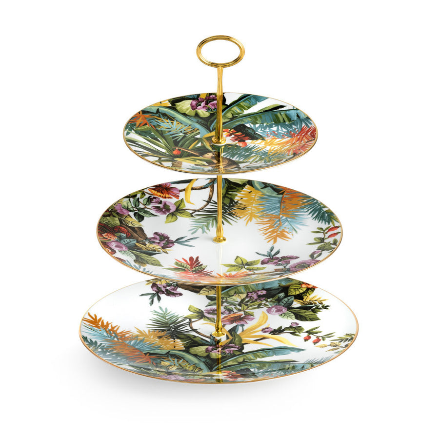 3-Tier Cake Stand White - Exotic Jungle (SG2000170)