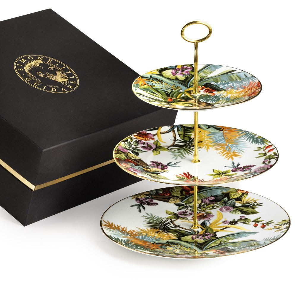 3-Tier Cake Stand White - Exotic Jungle (SG2000170) #2