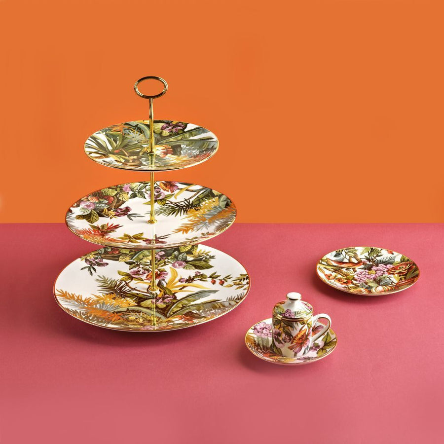 3-Tier Cake Stand White - Exotic Jungle (SG2000170) #3