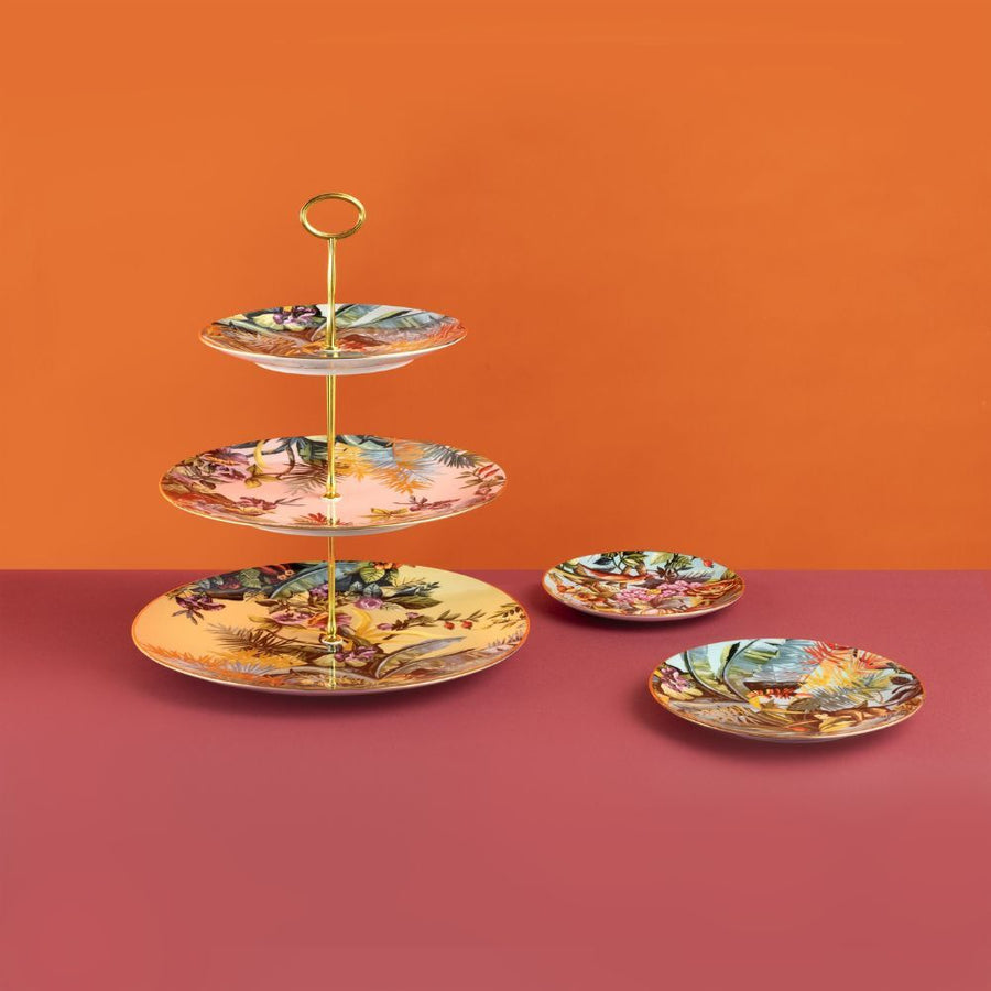 3-Tier Cake Stand Avocado+Rose+Sky - Exotic Jungle (SG2000171) #3