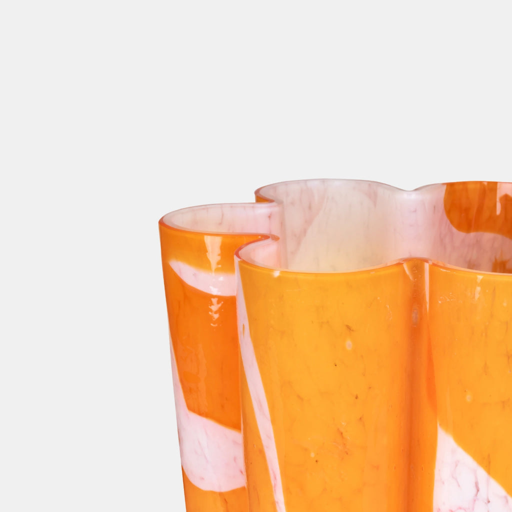 Orange Bucket Vase - Stories of Italy