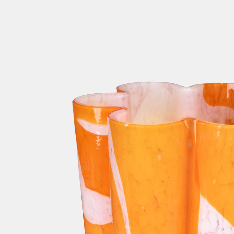 Orange Bucket Vase - Stories of Italy