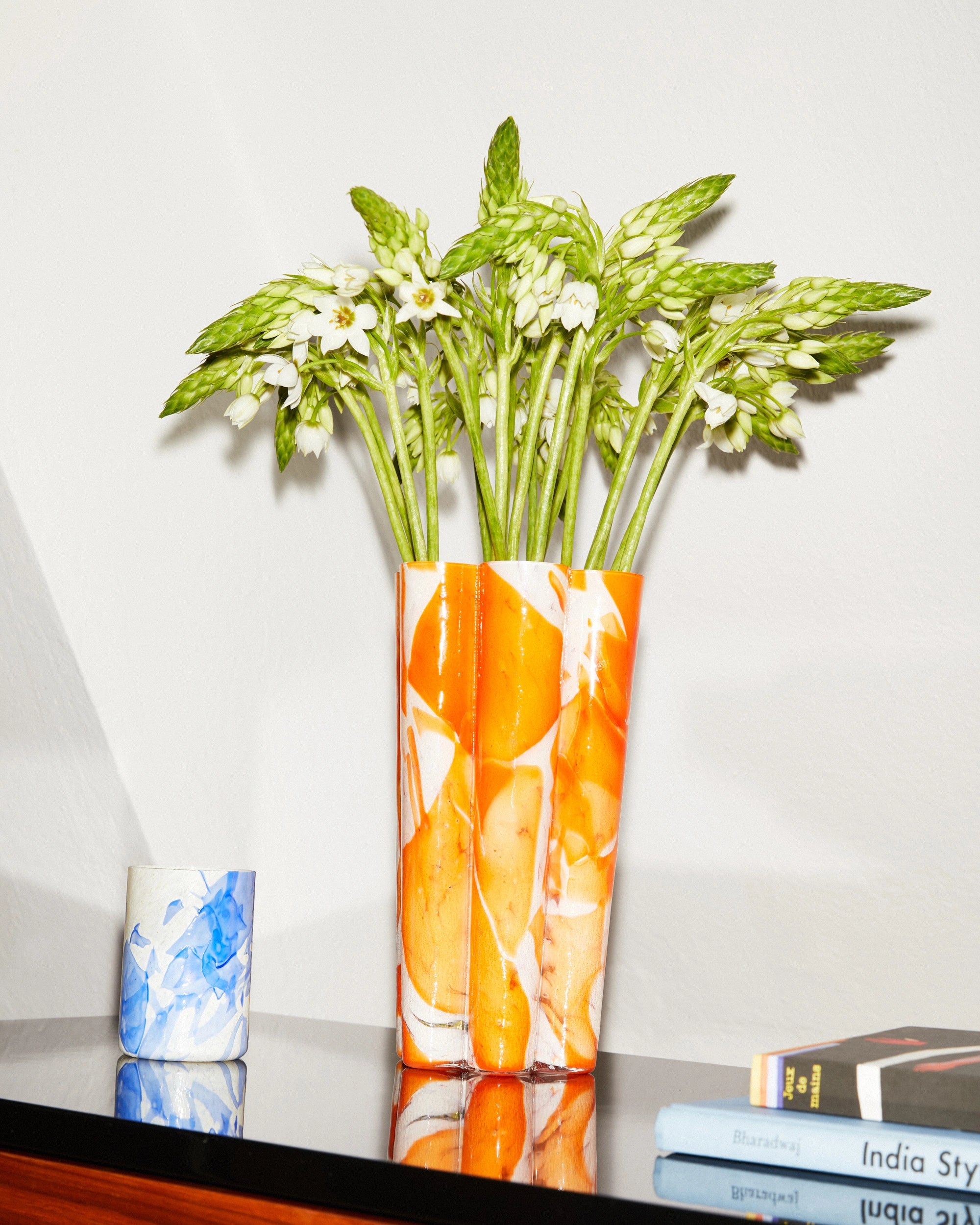 Orange Bucket Vase - Stories of Italy