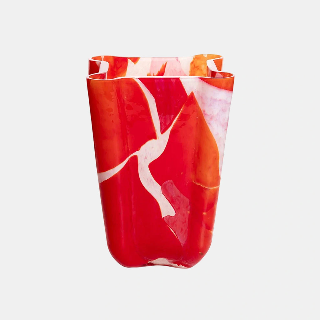 Red Bucket Vase - Stories of Italy