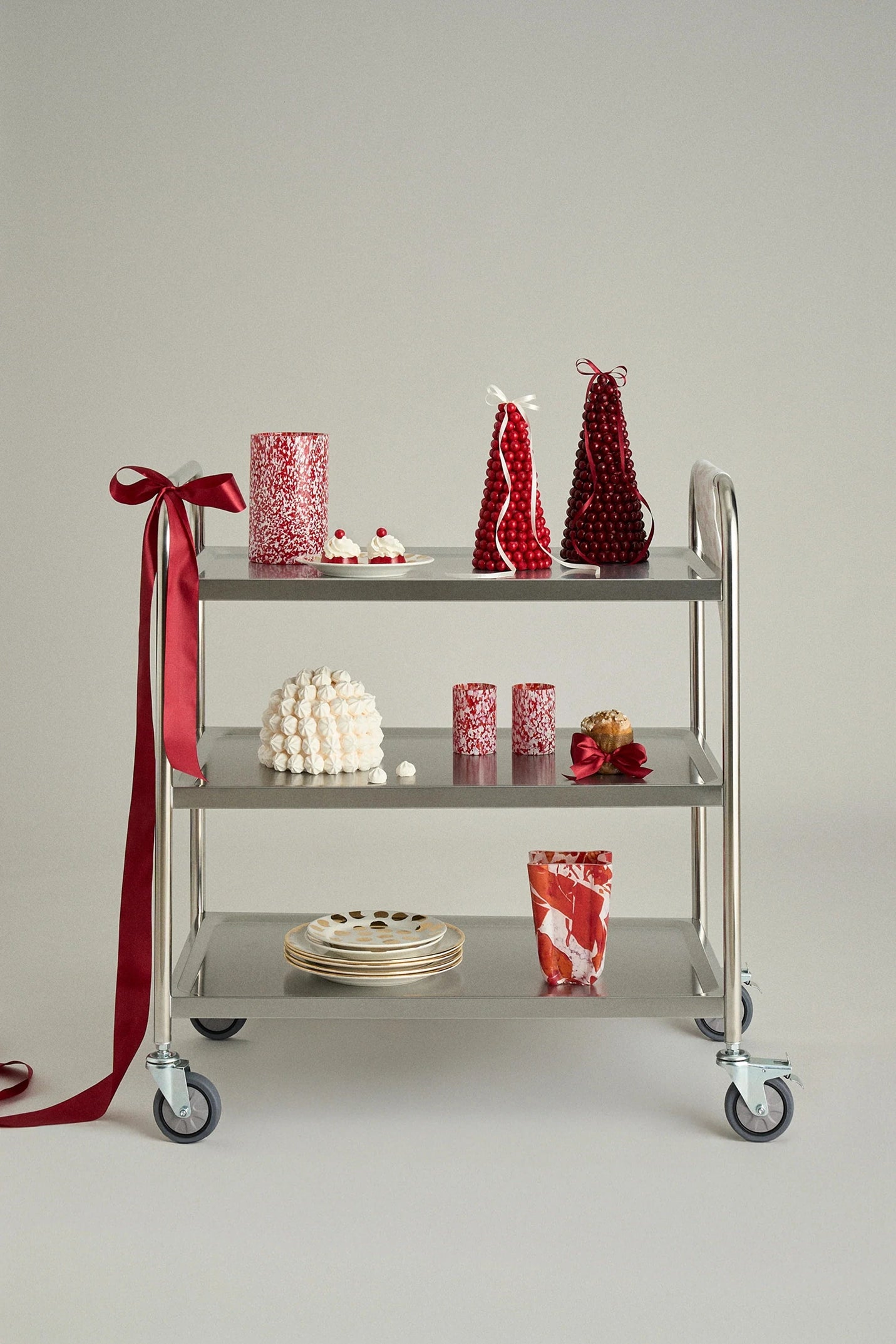 Red Bucket Vase - Stories of Italy