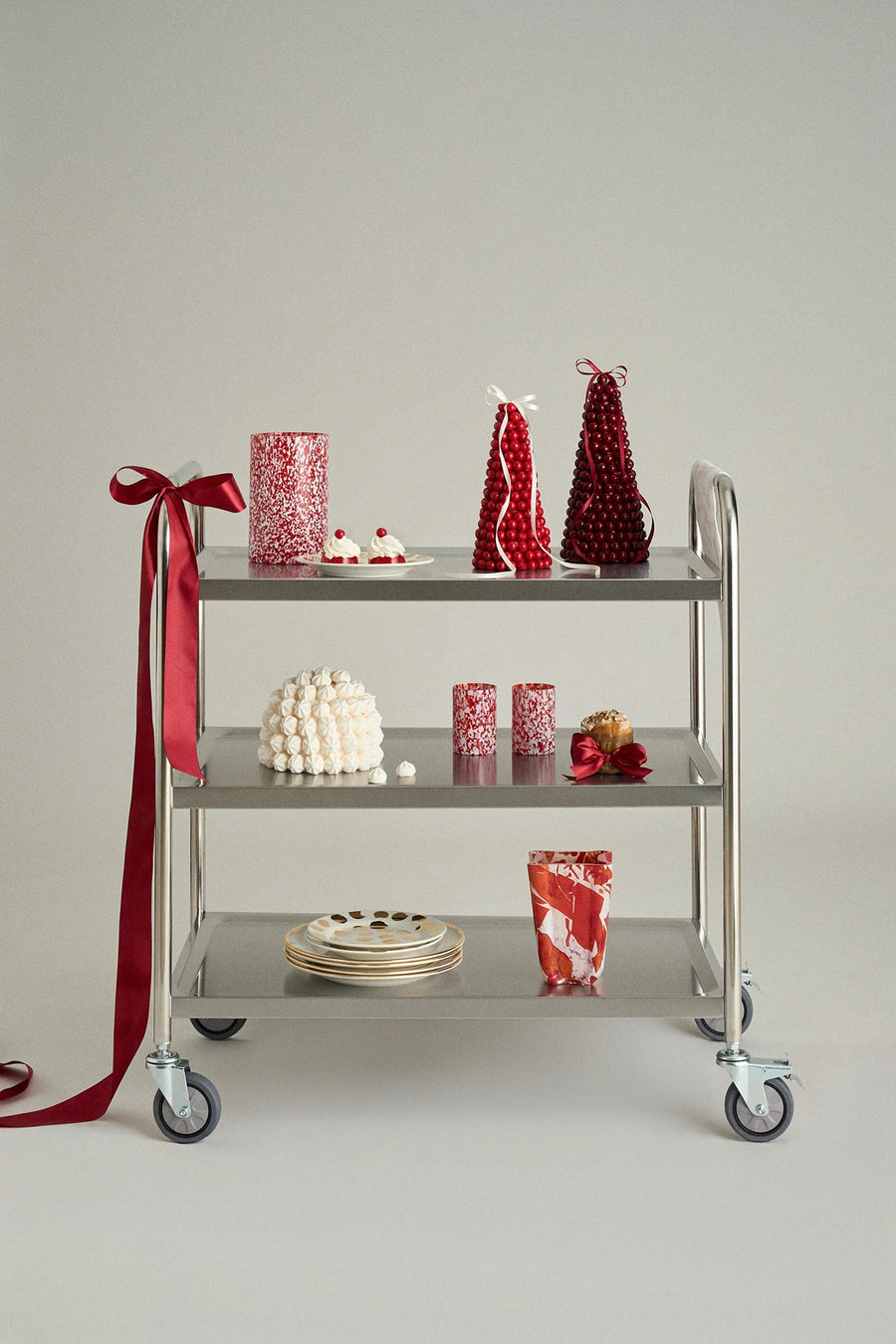 Red Bucket Vase - Stories of Italy