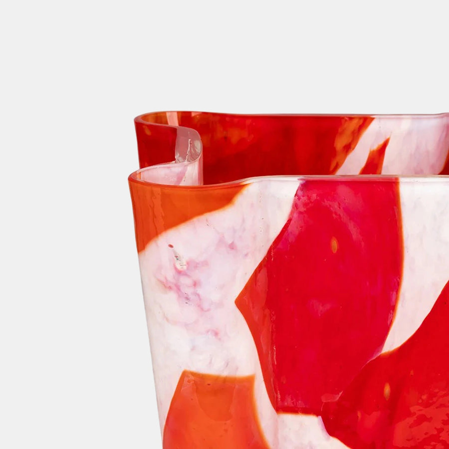 Red Bucket Vase - Stories of Italy