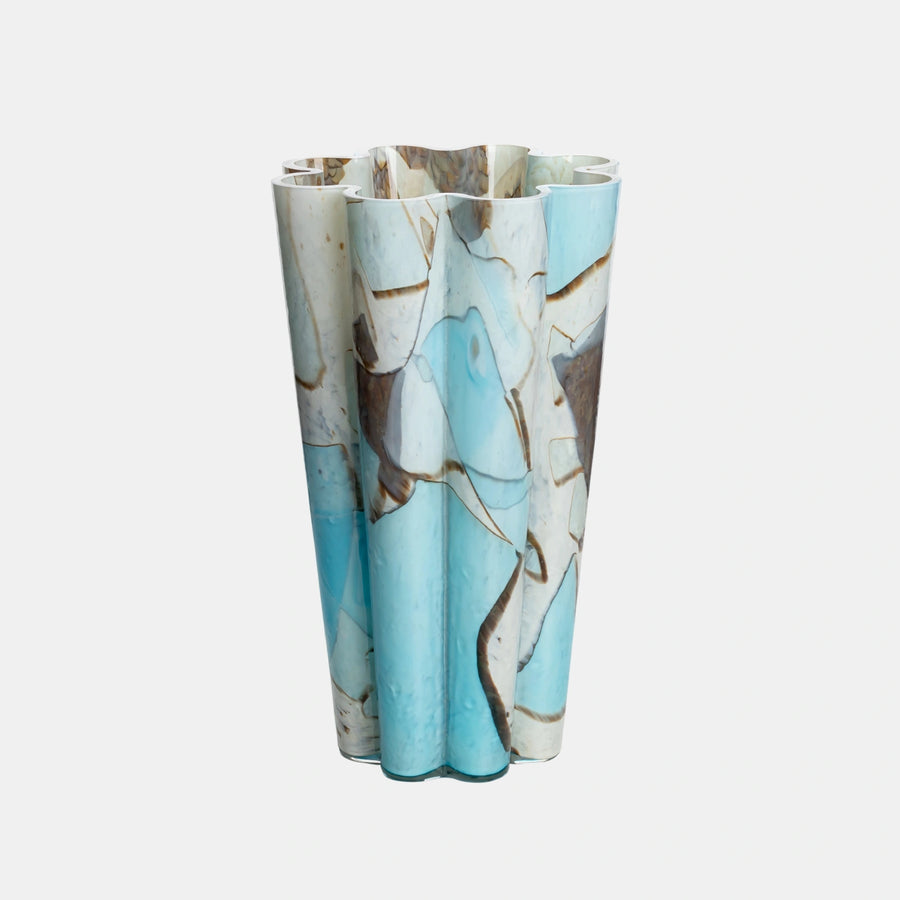 Aquamarine Bucket Vase - Stories of Italy
